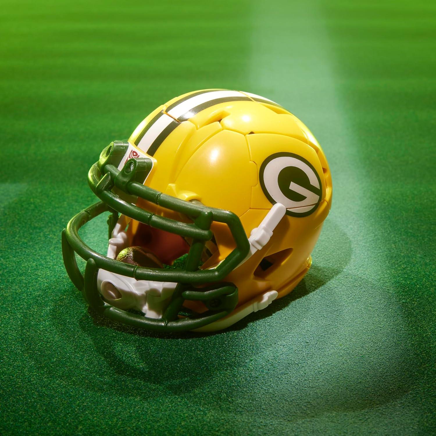 imageTransformers NFL Green Bay Packers Tundra Prime 55Inch Action Figure Changes from Robot to Helmet Football Toys for Ages 8Green Bay Packers