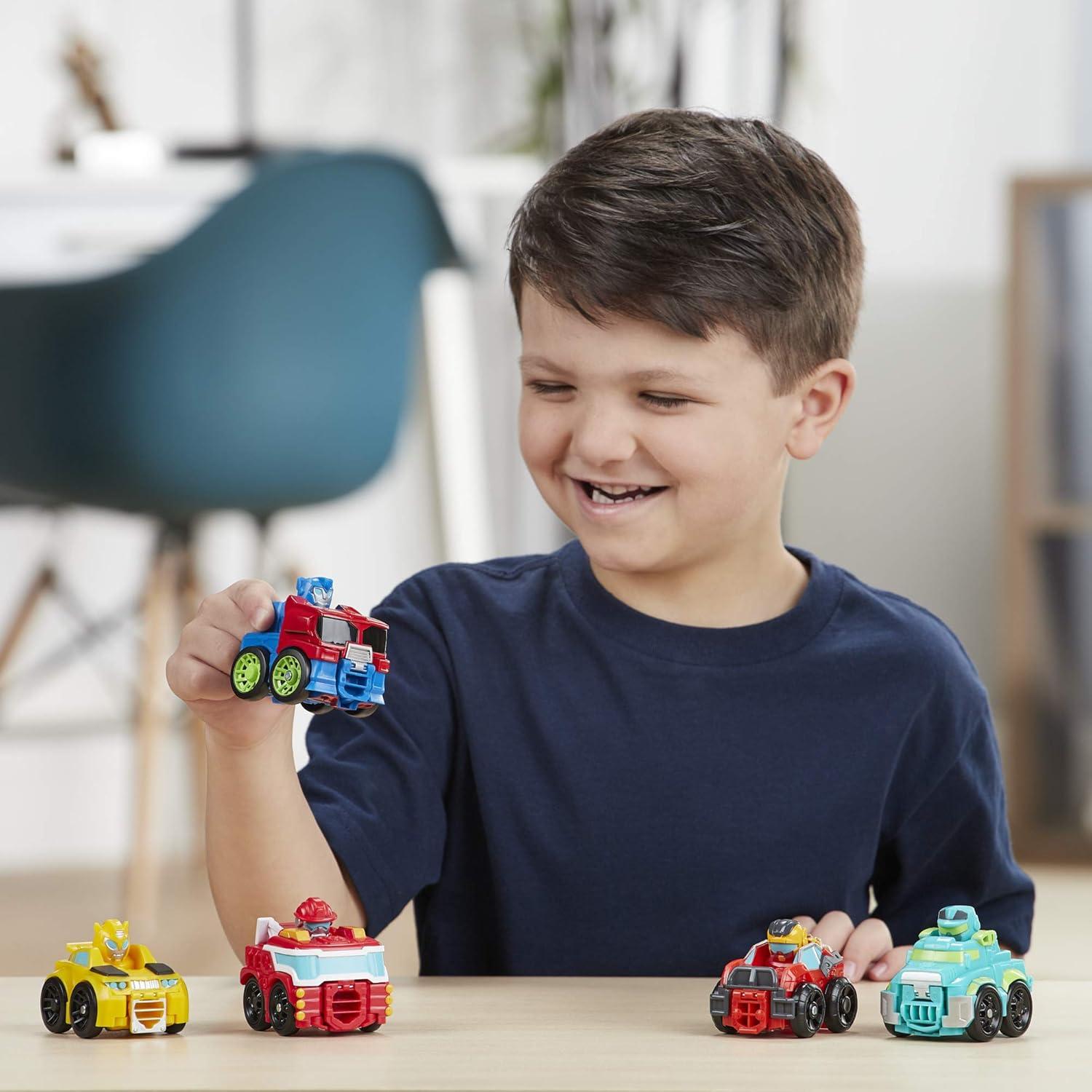 imageTransformers Playskool Heroes Rescue Bots Academy Mini Bot Racers Converting Robot Toy 5Pack 2Inch Collectible Toy Cars Amazon ExclusiveRobot Toy