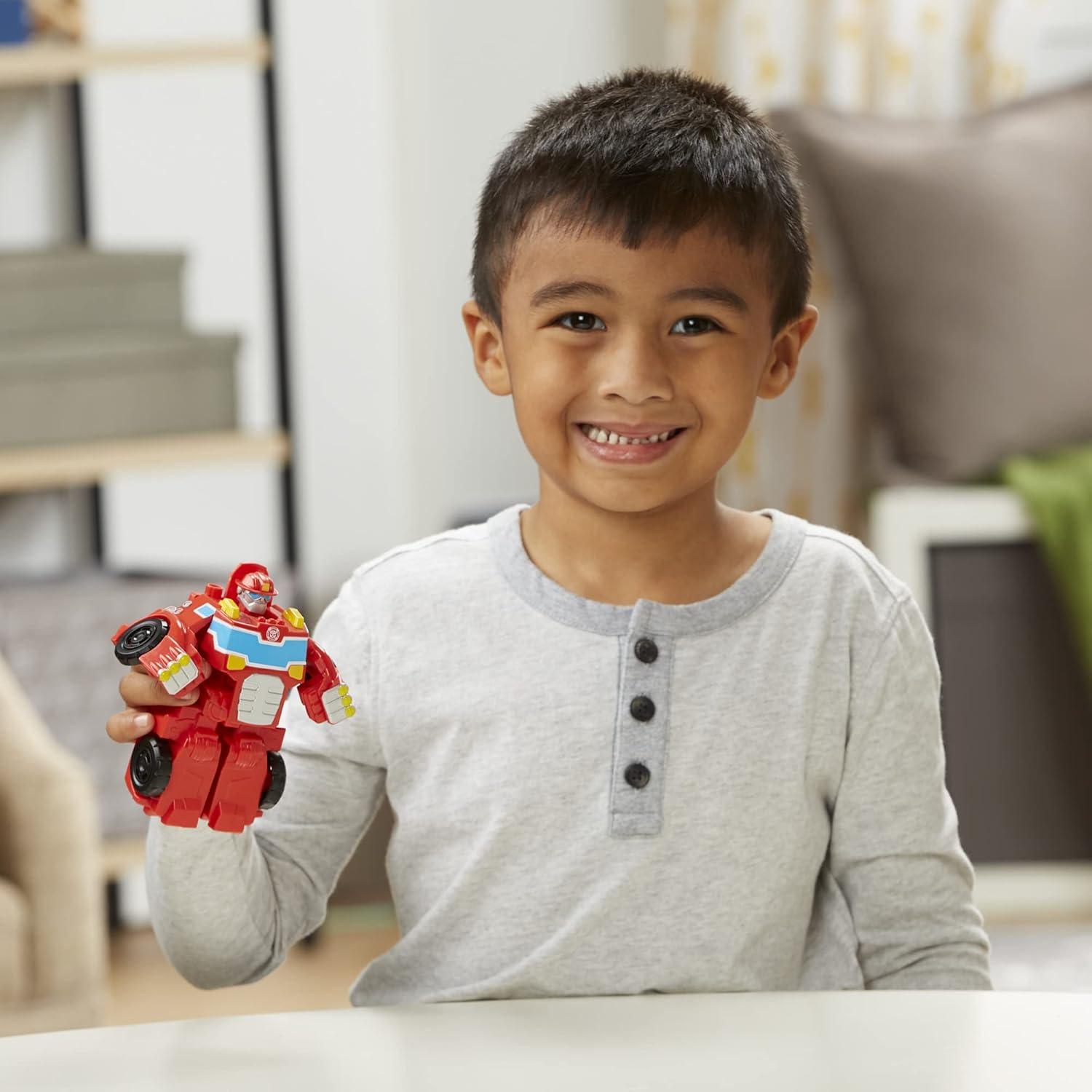 imageTransformers Playskool Heroes Rescue Bots Academy Team Heatwave The FireBot Kids Converting Robot Toy 45Inch Action Figure Ages 3 Amazon Exclusive