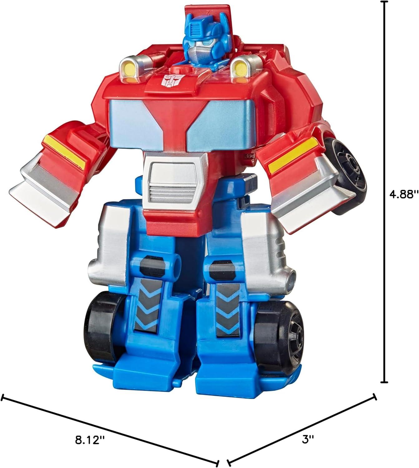 imageTransformers Playskool Heroes Rescue Bots Academy Team Optimus Prime 45Inch Action Figure Kids Converting Robot Toy Ages 3 Amazon Exclusive