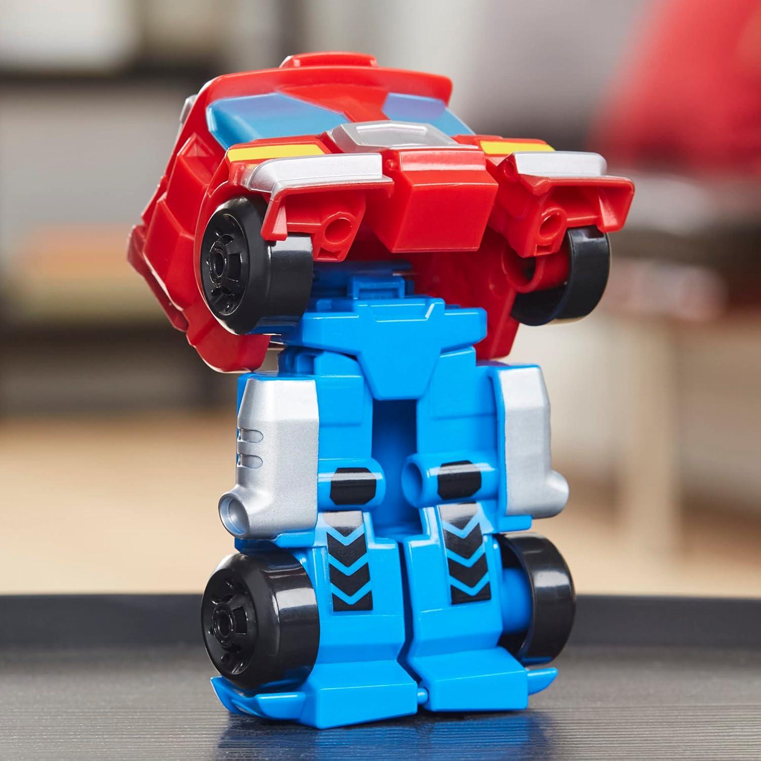 imageTransformers Playskool Heroes Rescue Bots Academy Team Optimus Prime 45Inch Action Figure Kids Converting Robot Toy Ages 3 Amazon Exclusive
