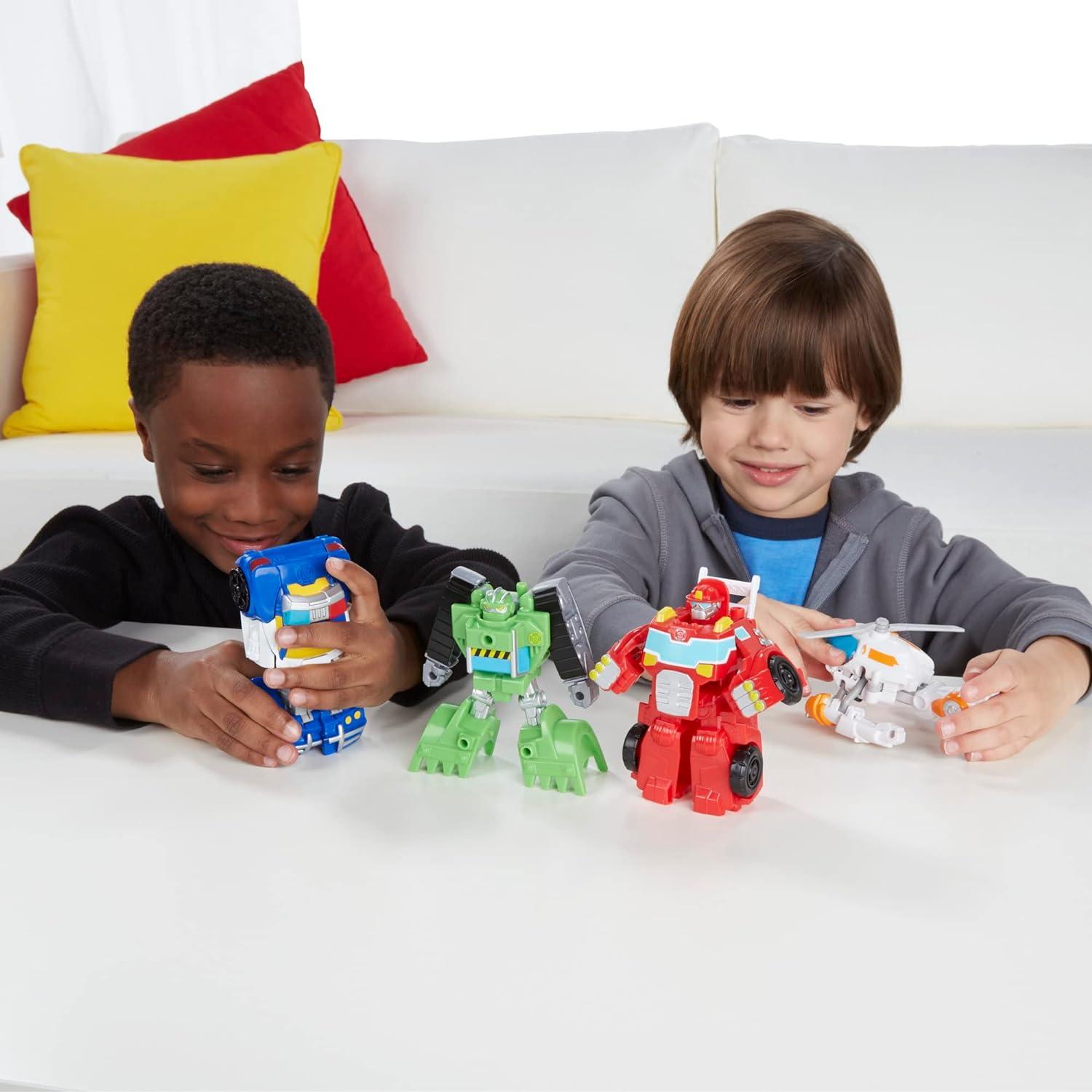 imageTransformers Rescue Bots Griffin Rock Team Action Figures Amazon ExclusiveFigure