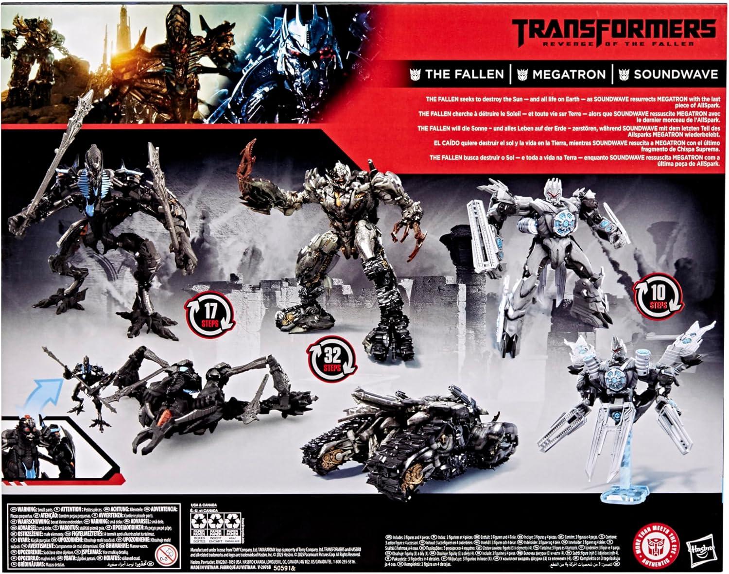 imageTransformers Studio Series Revenge of The Fallen Converting Action Figure 3Pack Robot Toys Ages 8 Amazon Exclusive