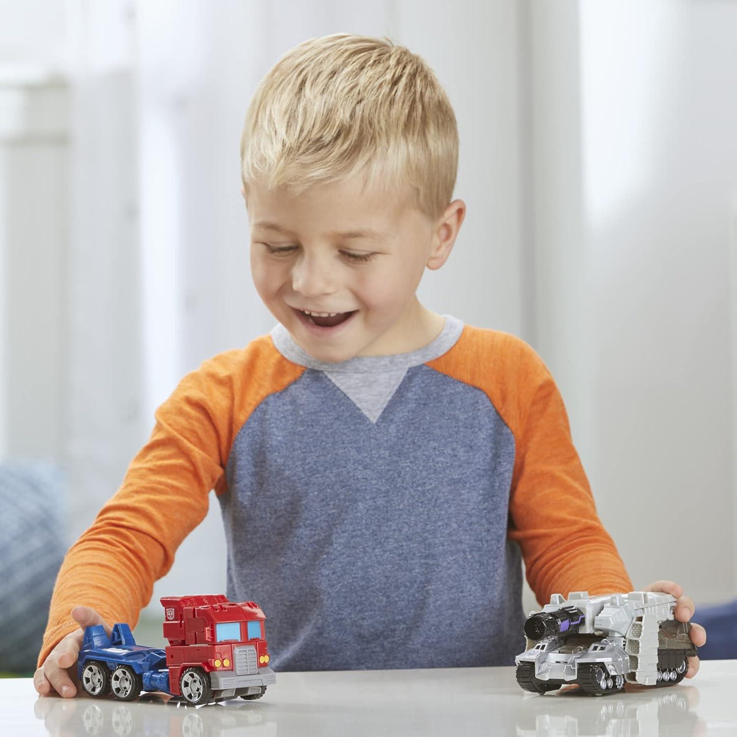 imageTransformers Toys Heroes and Villains Optimus Prime and Megatron 2Pack Action Figures for Kids Ages 6 and Up 7inch Amazon Exclusive7 Inch Pack of 2
