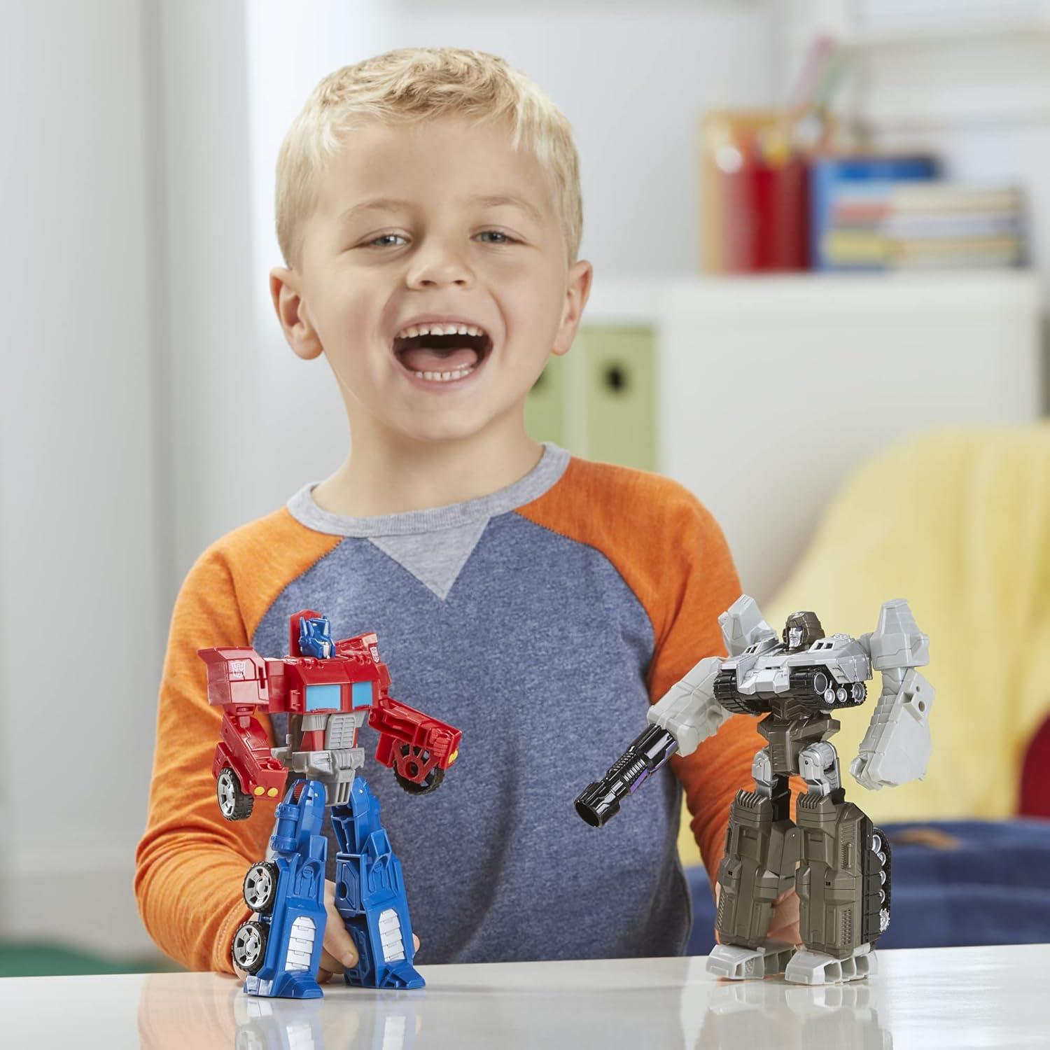 imageTransformers Toys Heroes and Villains Optimus Prime and Megatron 2Pack Action Figures for Kids Ages 6 and Up 7inch Amazon Exclusive7 Inch Pack of 2