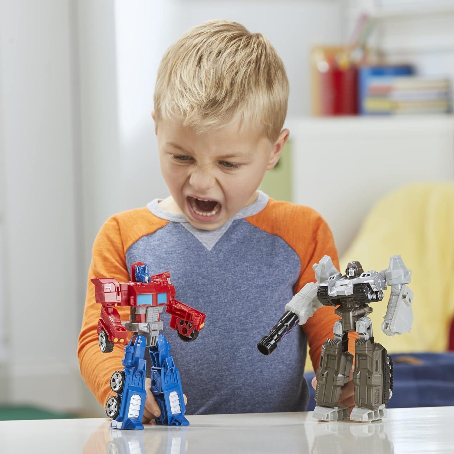 imageTransformers Toys Heroes and Villains Optimus Prime and Megatron 2Pack Action Figures for Kids Ages 6 and Up 7inch Amazon Exclusive7 Inch Pack of 2