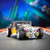 Transformers Collaborative Hot Wheels x Twin Mill, Deluxe Class 5-Inch Robot Action Figure Converts to Racecar, Car Toys for Ages 8+(Bone Crusher)