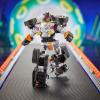 Transformers Collaborative Hot Wheels x Twin Mill, Deluxe Class 5-Inch Robot Action Figure Converts to Racecar, Car Toys for Ages 8+(Bone Crusher)