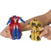 Transformers Crash & Combine Heroes, 3.75-Inch Converting Bumblebee and Optimus Prime Action Figures, Robot Toys for Kids 6 and Up (Amazon Exclusive)