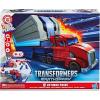Transformers EarthSpark Optimus Prime Battle Trailer Playset with Action Figure, Lights and Sounds, Electronic Truck Toys for Kids 6 and Up