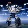 Transformers NFL Green Bay Packers Tundra Prime 5.5-Inch Action Figure Changes from Robot to Helmet, Football Toys for Ages 8+(Dallas Cowboys)