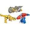Transformers Playskool Primal Team-Up 3-Pack with Optimus Prime,Bumblebee, and Grimlock Converting Dinosaur Figures, 4.5-Inch Toys, Ages 3 and Up (Amazon Exclusive)(Toys-Transformers)