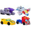 Transformers Toys Heroes vs Villains 4-Pack, Autobot and Decepticon 4.5-Inch Action Figures, Preschool Robot Toys for Kids Ages 3 and Up (Amazon Exclusive)