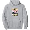 Transformers Bumblebee Surfing Life’s A Beach Portrait Pullover Hoodie(Heather Grey)