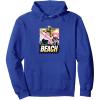 Transformers Bumblebee Surfing Life’s A Beach Portrait Pullover Hoodie(Royal Blue)