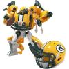 Transformers NFL Green Bay Packers Tundra Prime 5.5-Inch Action Figure Changes from Robot to Helmet, Football Toys for Ages 8+(Green Bay Packers)