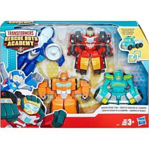 Playskool Heroes Transformers Rescue Bots Academy Rescue Team Pack, 4 Collectible 4.5″ Converting Action Figures, Toys for Kids Ages 3 & Up (Amazon Exclusive)(Academy Rescue Team)
