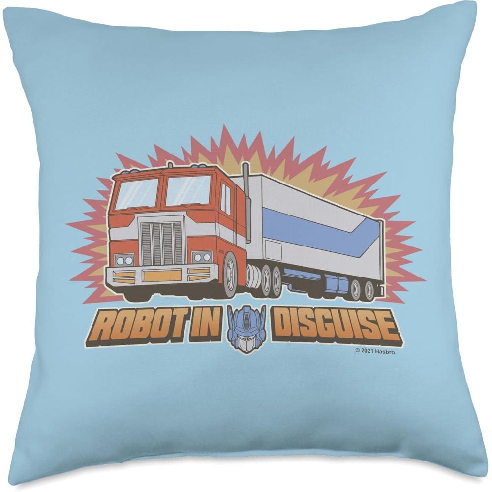 imageTransformers Optimus Prime Robot In Disguise Throw Pillow18x18