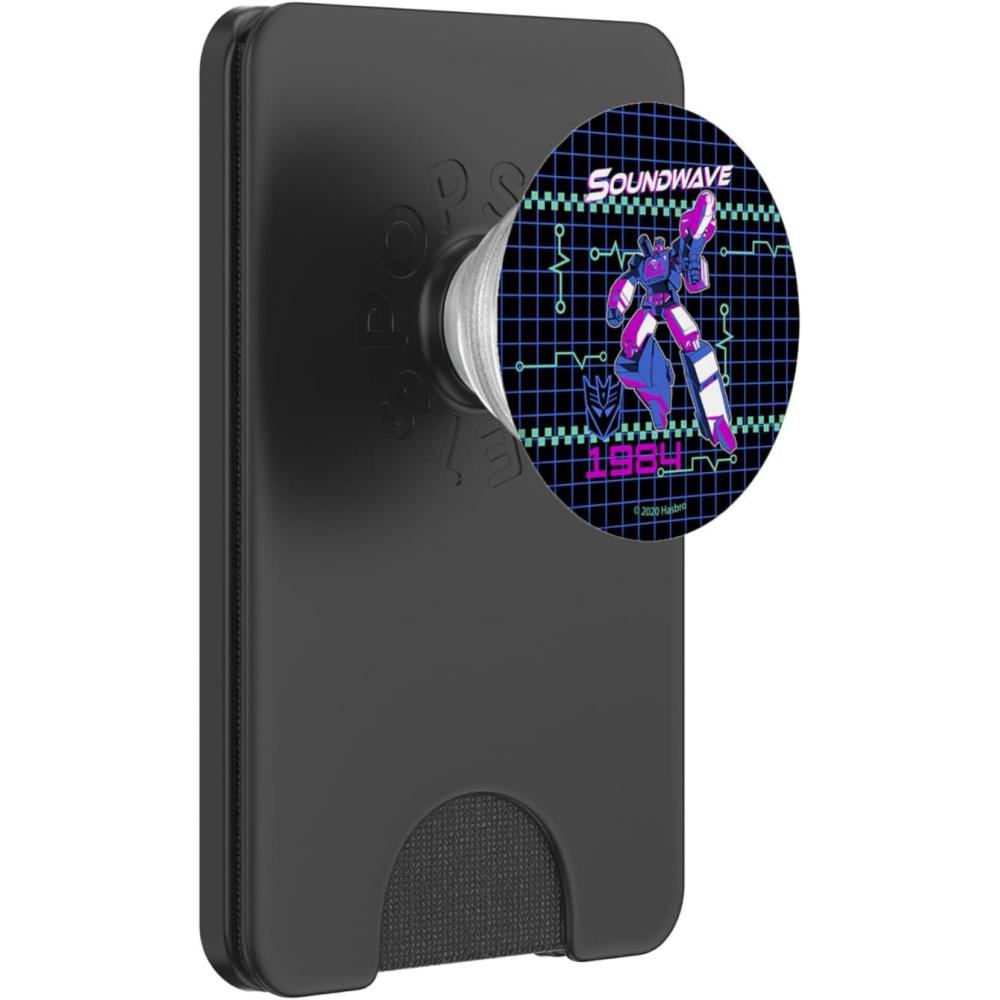 imageTransformers Soundwave 1984 Grid PopSockets Adhesive PopGripMagnetic PopWallet