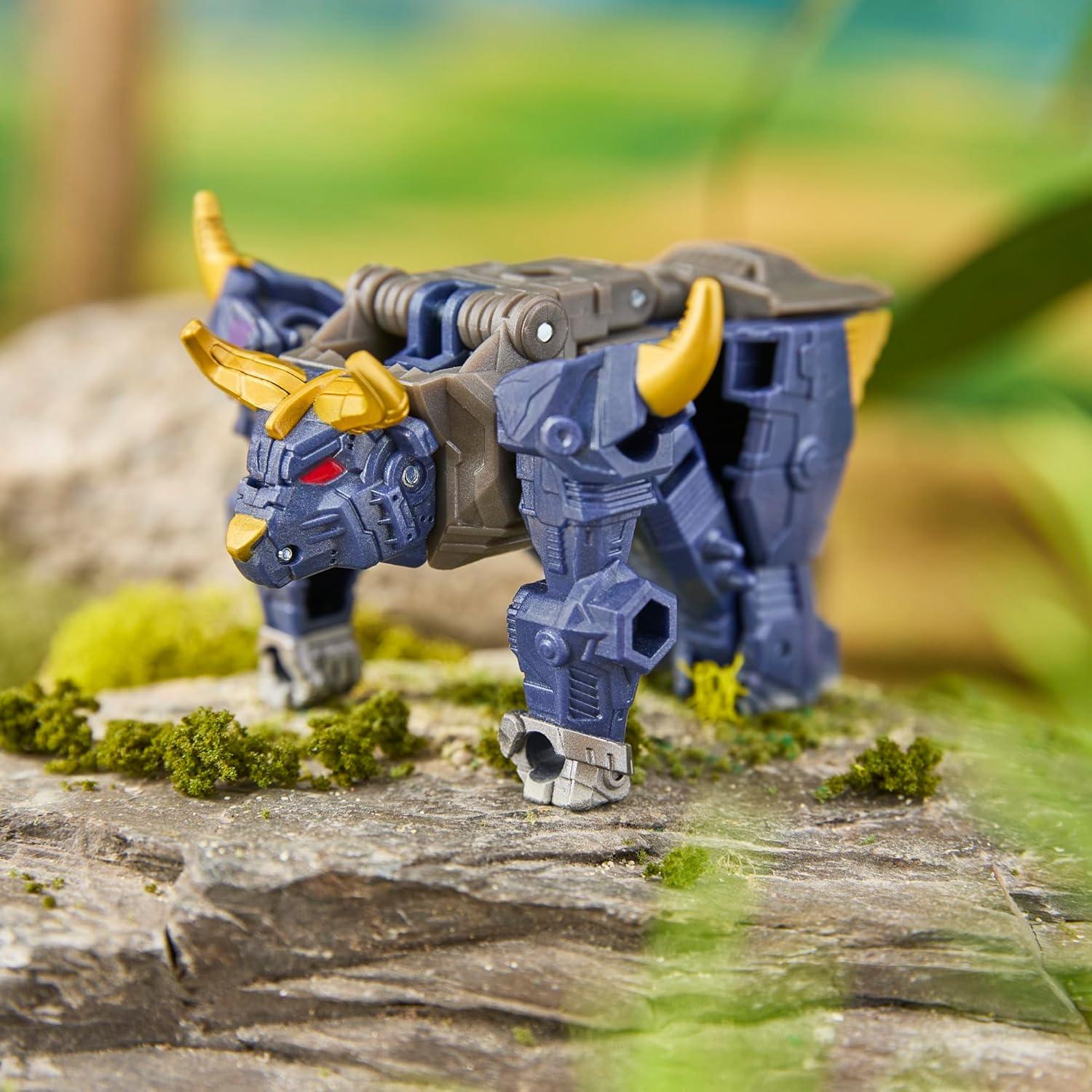 imageTransformers CYBERWORLD Megatron Cyber Changers 4Inch Action Figure Quick Change to Bull Mode Robot Toys for Boys and Girls Kids Christmas Stocking Stuffers Ages 6
