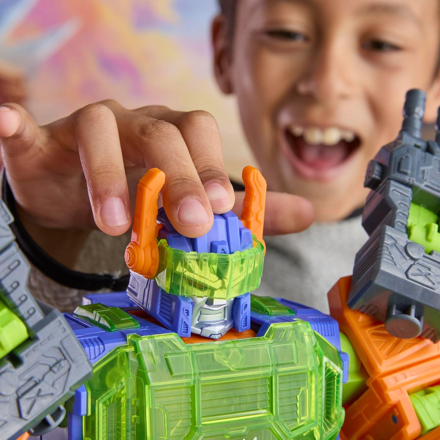 imageTransformers CYBERWORLD Scorponok Strike Battle Set Converting Action Figure Playset with Lights and Sounds Robot Toys for Boys and Girls Kids Ages 6