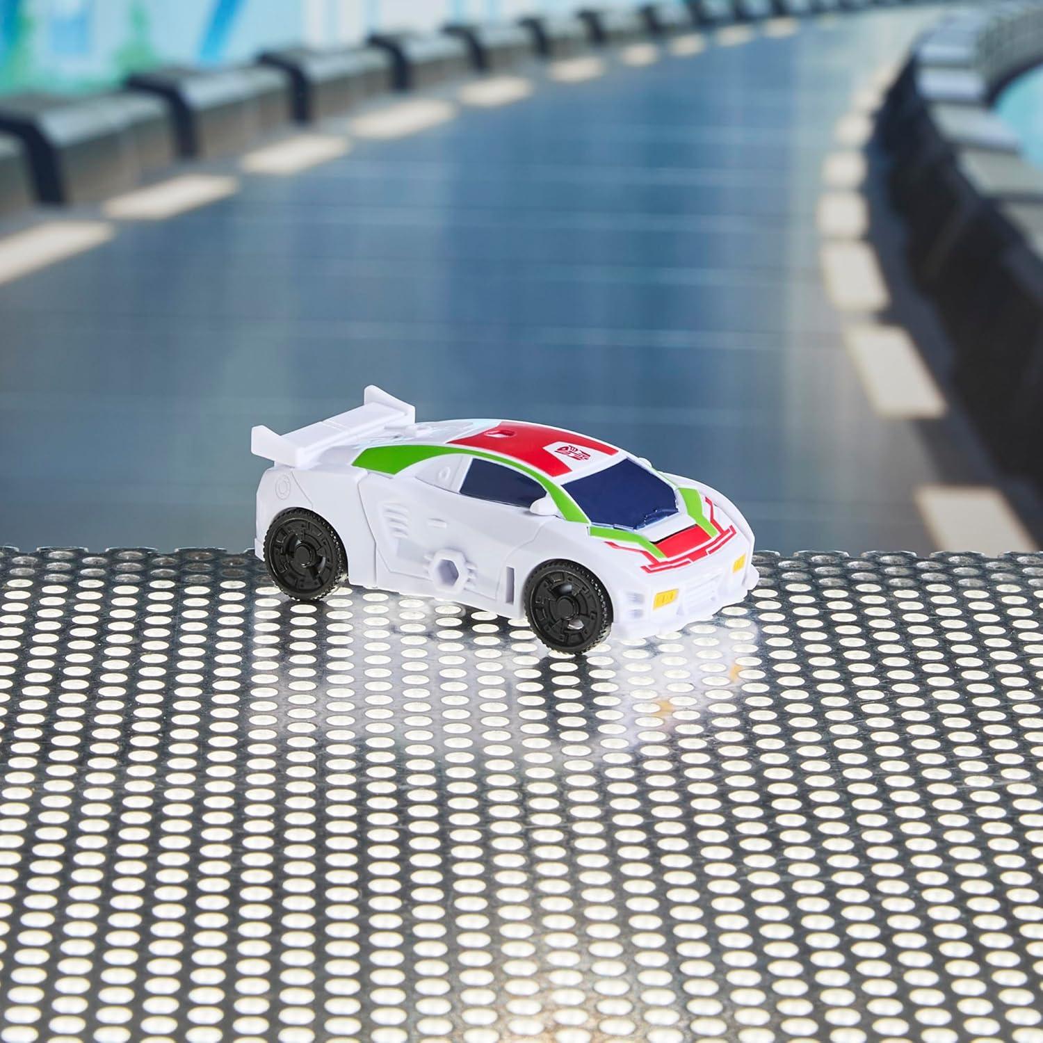 imageTransformers CYBERWORLD Wheeljack Cyber Changers 4Inch Action Figure Quick Change to Car Mode Robot Toys for Boys and Girls Kids Christmas Stocking Stuffers Ages 6
