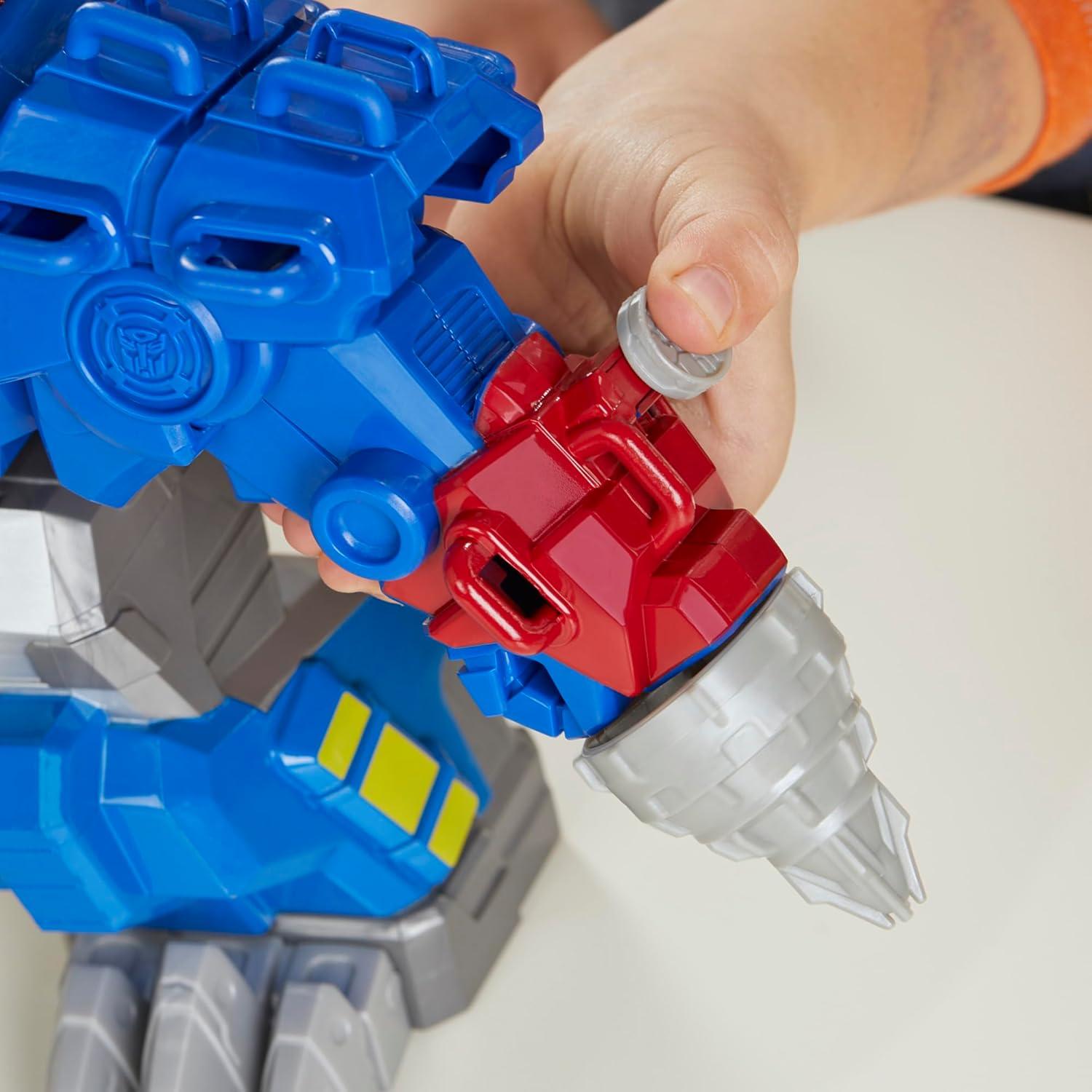 imageTransformers Dinobot Adventures Optimus Prime TRex Converting Toy with Lights and Sounds 9 Inch Action Figure Ages 3 and Up Amazon Exclusive