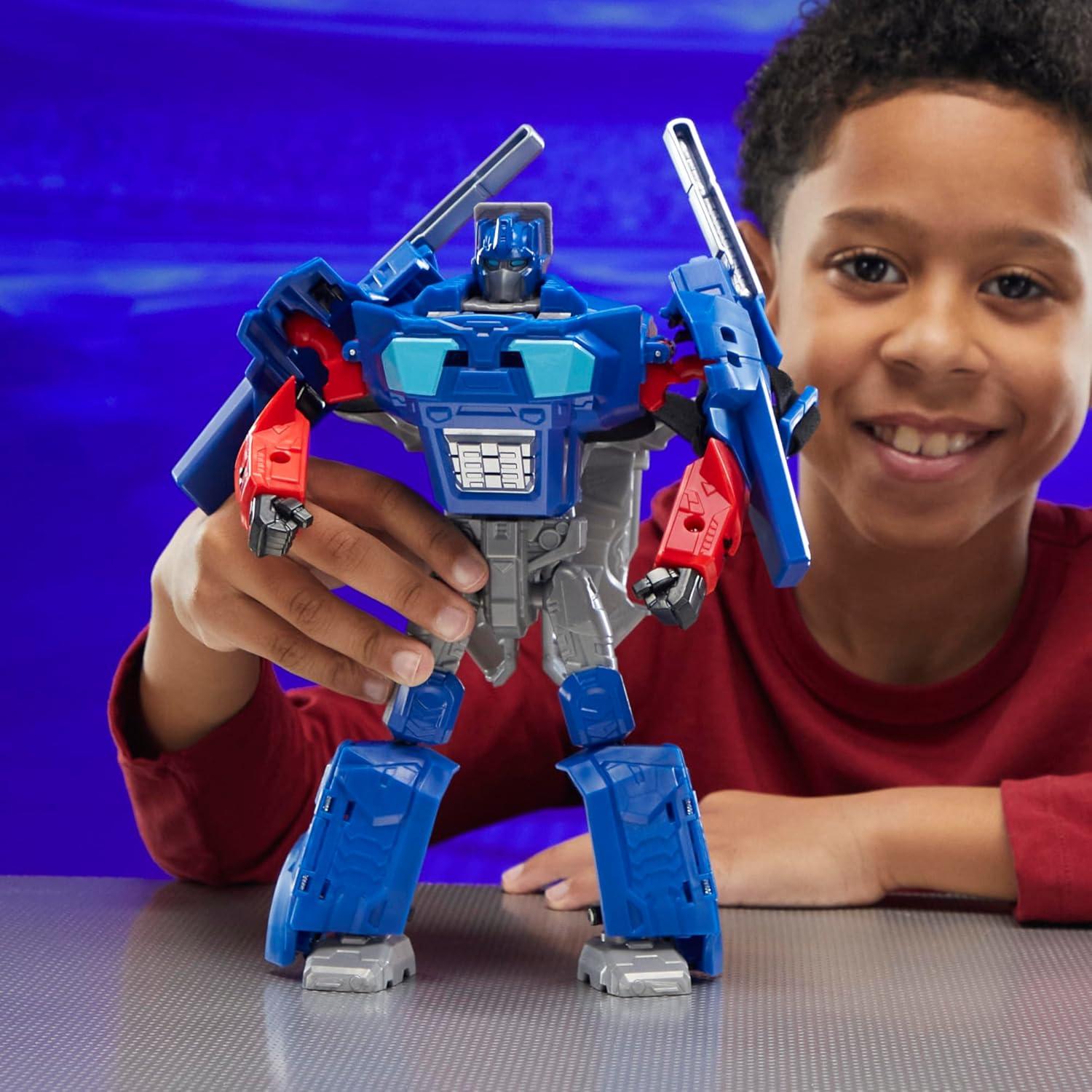 imageTransformers One 2 in 1 Optimus Prime Orion Pax 99 Inch Robot Action Figure Converts to Mask Interactive Toys for Boys and Girls Ages 6 and Up
