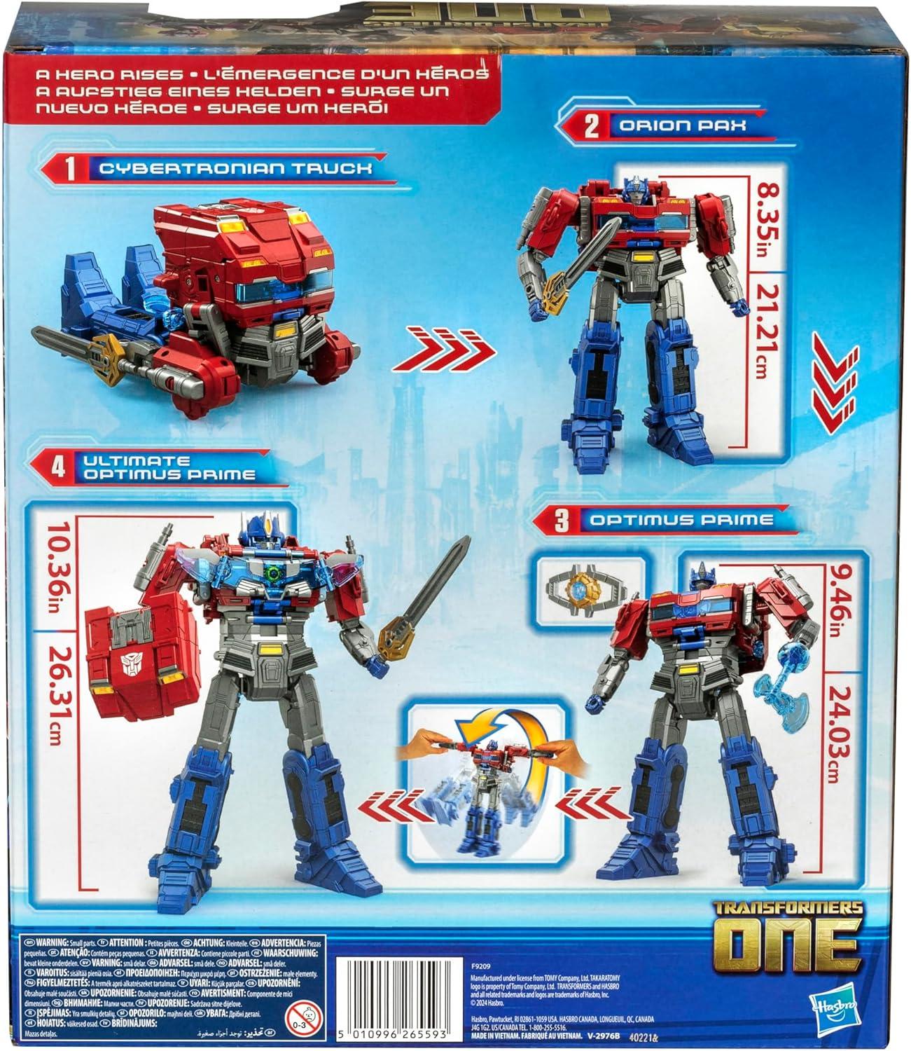 imageTransformers One Movie Power Flip Optimus Prime Orion Pax Converting Action Figure 4 Modes 10inch Interactive Electronic Toy Lights ampamp Sounds 6