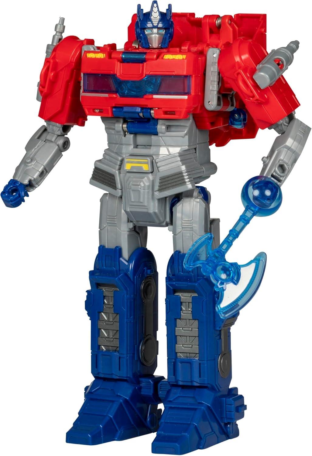 imageTransformers One Movie Power Flip Optimus Prime Orion Pax Converting Action Figure 4 Modes 10inch Interactive Electronic Toy Lights ampamp Sounds 6