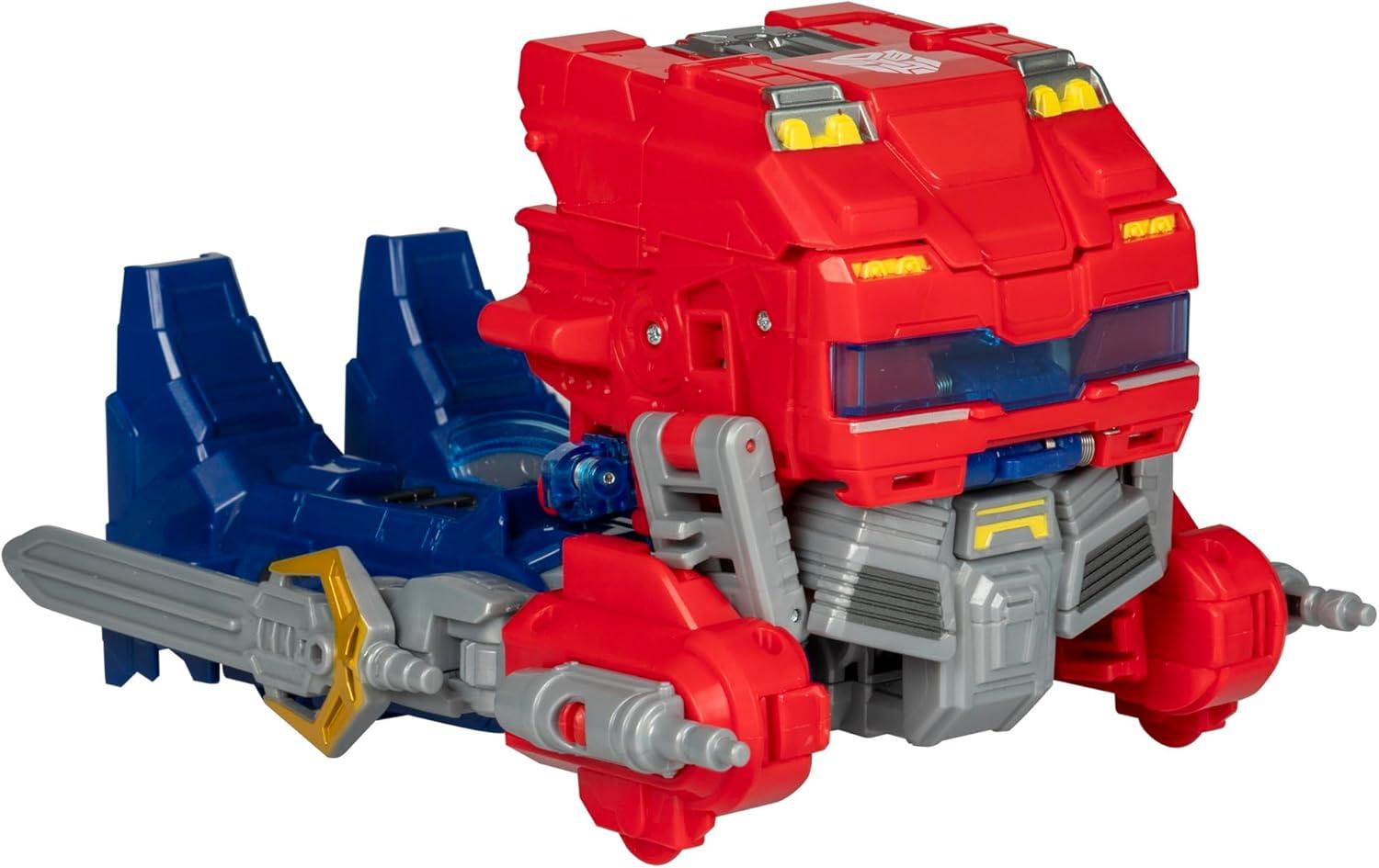 imageTransformers One Movie Power Flip Optimus Prime Orion Pax Converting Action Figure 4 Modes 10inch Interactive Electronic Toy Lights ampamp Sounds 6