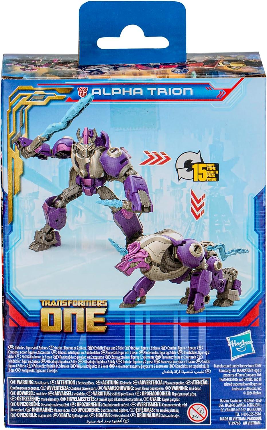 imageTransformers One Prime Changer Alpha Trion 5Inch Robot Action Figure Interactive Toys for Boys and Girls Ages 6 and Up