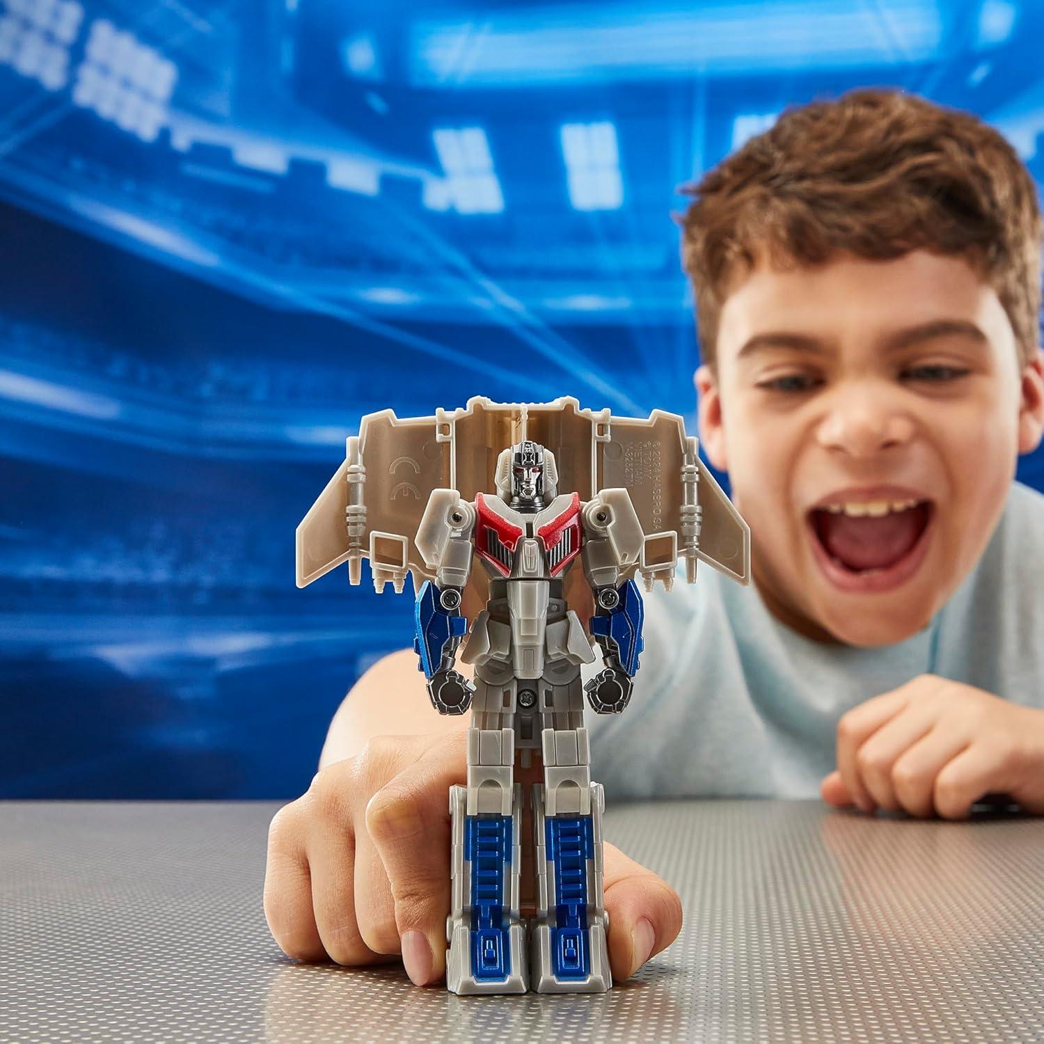 imageTransformers One Robot Battlers Starscream 45Inch Robot Action Figure Interactive Toys for Boys and Girls Ages 6 and Up