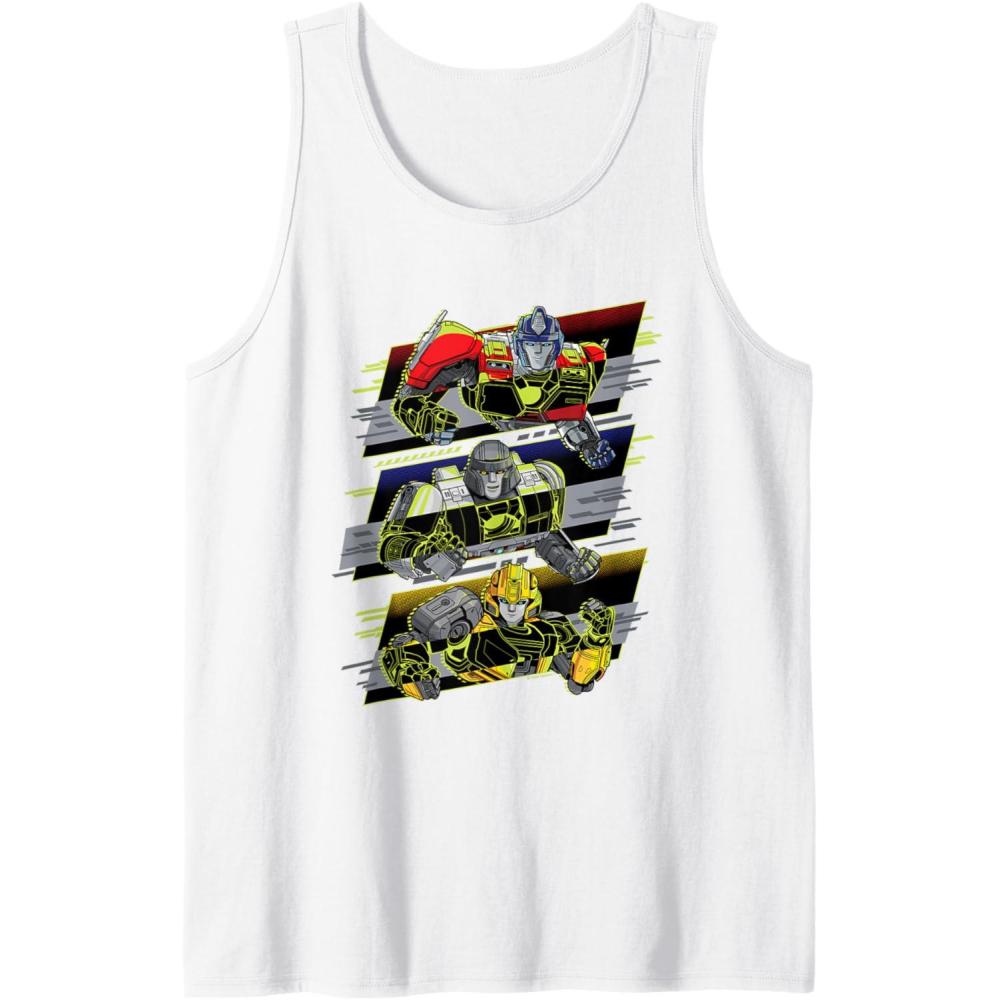 imageTransformers One Orion Pax D16 ampamp B127 Heroic Panels Tank TopWhite