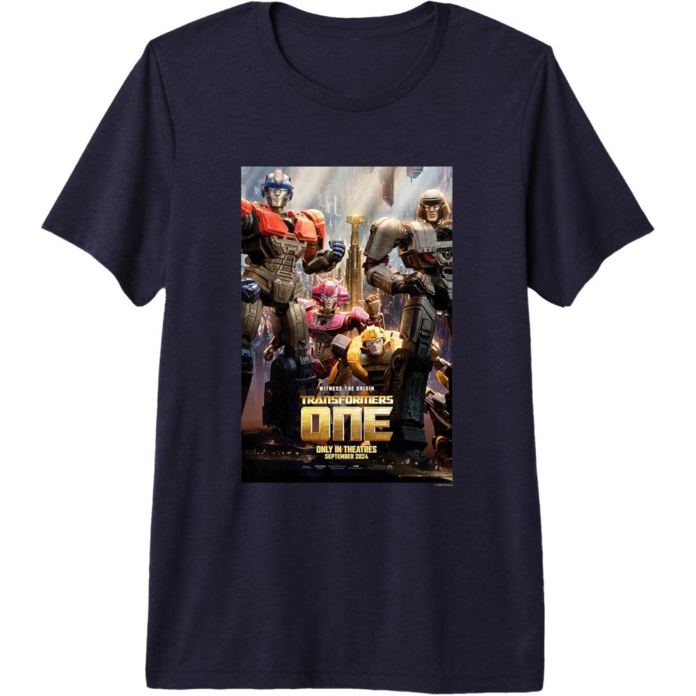 imageTransformers One Witness The Origin Movie Poster Vintage Premium Triblend TShirtNavy Blue
