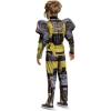 Disguise Boys B127 Transformers One Costume, Official Transformers Animated Movie Bumblebee Muscle Costume for Kids(Transformers)