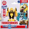 Transformers CYBERWORLD Bumblebee Armored Cyber Changers 4-Inch Action Figure, Quick Change to Car Mode, Robot Toys for Boys and Girls, Kids Christmas Stocking Stuffers, Ages 6+