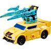 Transformers CYBERWORLD Bumblebee Armored Cyber Changers 4-Inch Action Figure, Quick Change to Car Mode, Robot Toys for Boys and Girls, Kids Christmas Stocking Stuffers, Ages 6+