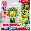 Transformers CYBERWORLD Chop Shop Armored Cyber Changers 4-Inch Action Figure, Quick Change to Insect Mode, Robot Toys for Boys and Girls, Kids Christmas Stocking Stuffers, Ages 6+