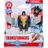 Transformers CYBERWORLD Starscream Cyber Changers 4-Inch Action Figure, Quick Change to Jet Mode, Robot Toys for Boys and Girls, Kids Christmas Stocking Stuffers, Ages 6+