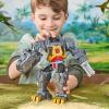 Transformers Cyberworld Grimlock Chomp & Battle 9-Inch Action Figure, Quick Change to Dino Mode, Robot Toys for Boys & Girls, Kids Christmas Stocking Stuffers, Ages 6+