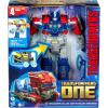 Transformers One Movie Power Flip Optimus Prime (Orion Pax) Converting Action Figure, 4 Modes, 10-inch Interactive Electronic Toy, Lights & Sounds, 6+