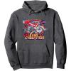 Transformers One For Cybertron Epic Battle Logo Retro Pullover Hoodie(Dark Heather Grey)