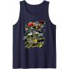Transformers One Orion Pax D-16 & B-127 Heroic Panels Tank Top(Navy Blue)