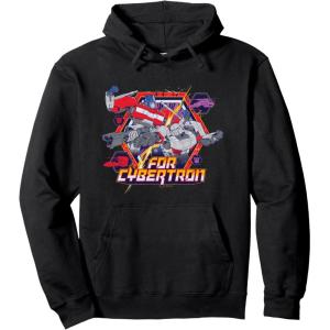 Transformers One For Cybertron Epic Battle Logo Retro Pullover Hoodie(Black)