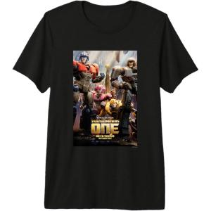Transformers One Witness The Origin Movie Poster Vintage Premium Tri-blend T-Shirt(Black)