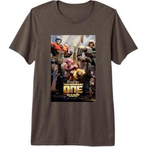 Transformers One Witness The Origin Movie Poster Vintage Premium Tri-blend T-Shirt(Brown)