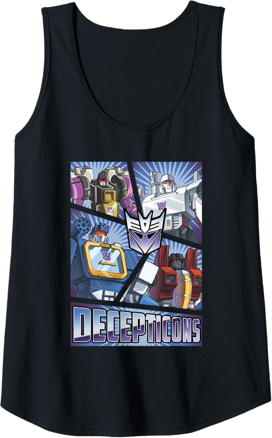 imageTransformers Decepticons Cut Up Panels Tank TopBlack