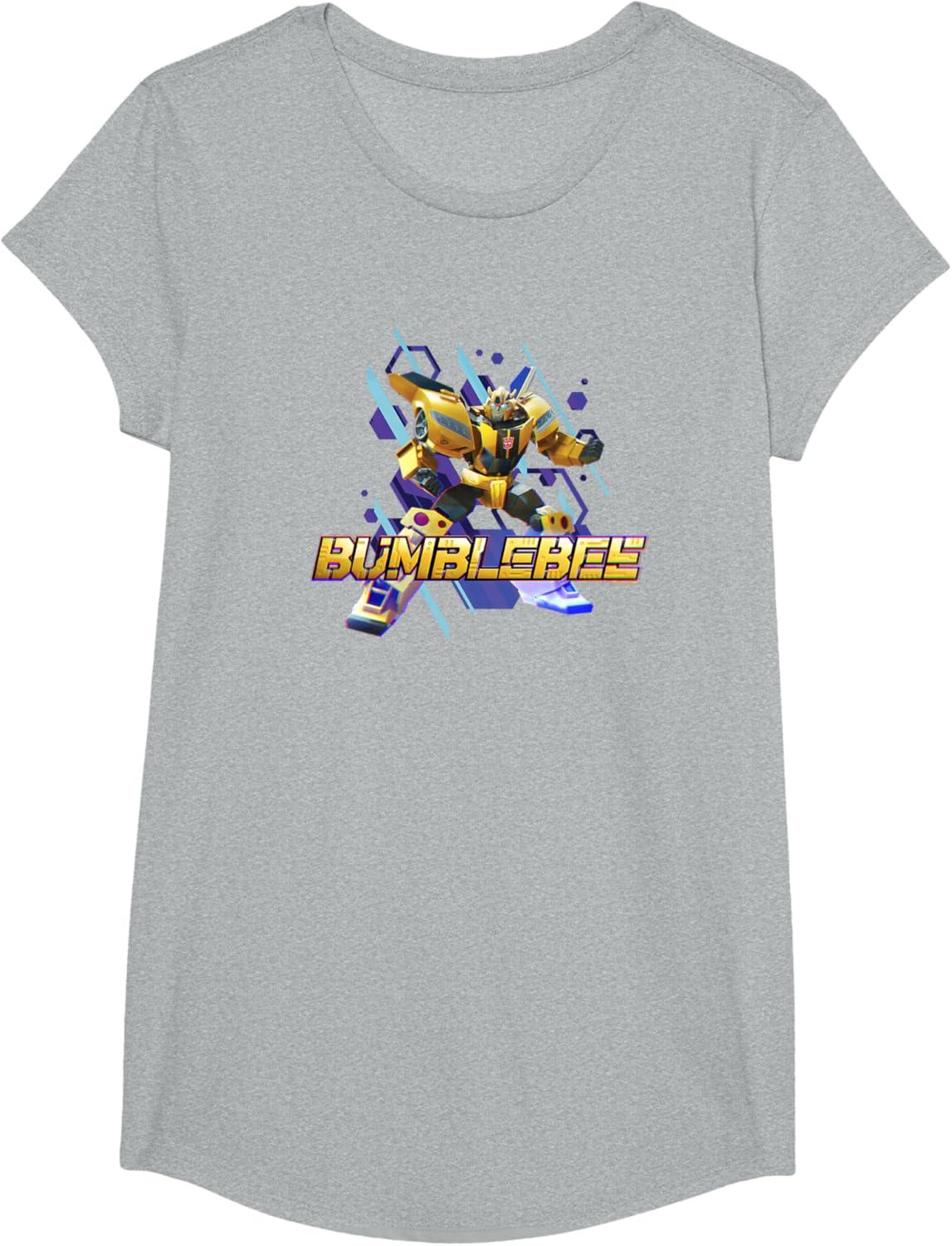 imageTransformers EarthSpark Bumblebee Hero Pose TShirtHeather Grey