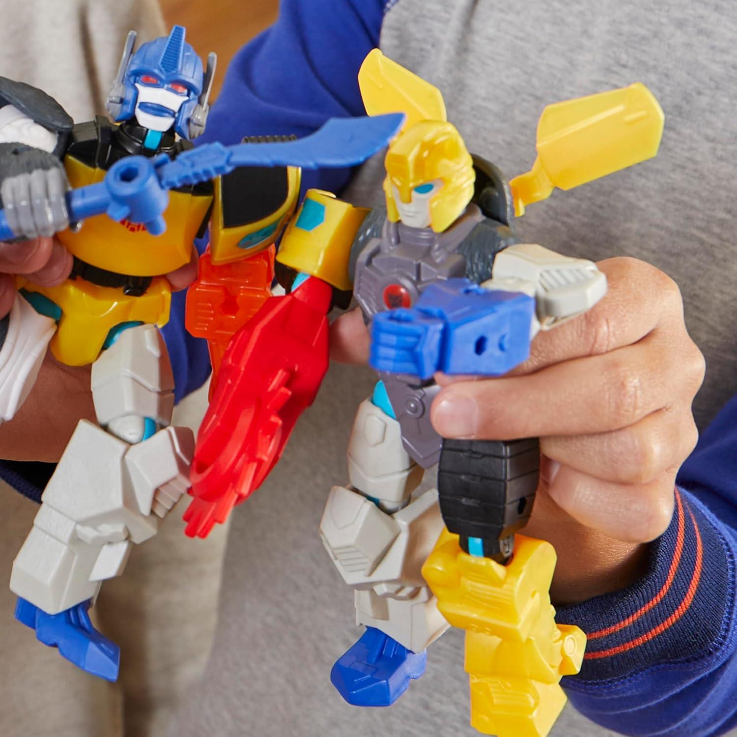 imageTransformers MixMashers Bumblebee Custom MixandMatch Action Figure ampamp Accessories 5InchScale 12 cm Robot Toys for Kids Ages 4